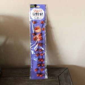 Flashing Halloween pumpkin necklace set of TWO